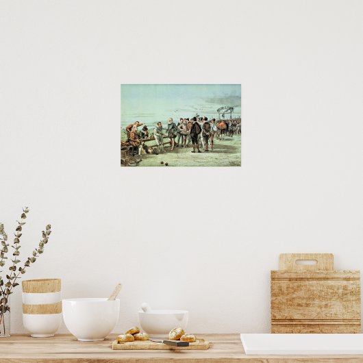 De Armada van 1888 in Sight Poster (Keuken)