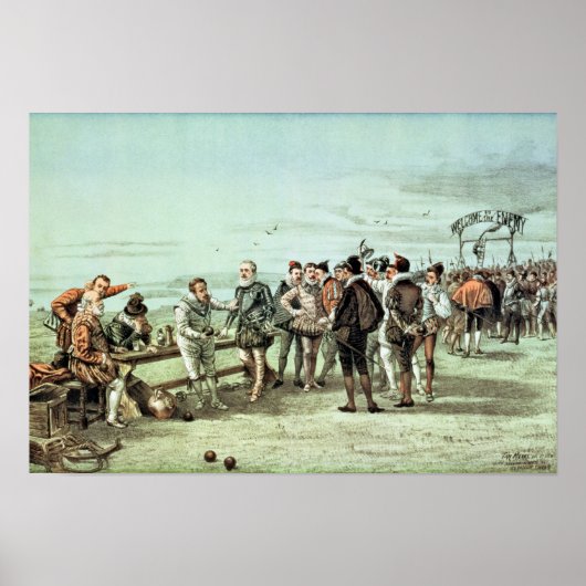 De Armada van 1888 in Sight Poster (Voorkant)