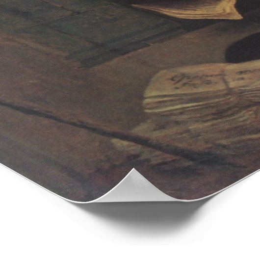 De arme dichter poster (Hoek)