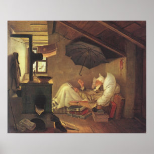 De arme dichter poster