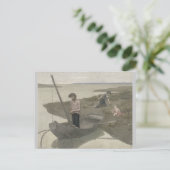 De arme vissers van Puvis de Chavannes Briefkaart (Staand voorkant)