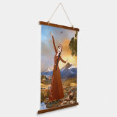 De Armeense danser hout toped wandtapijt Hangend Wandkleed (Gebogen)