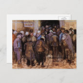 De armen en het geld van Vincent van Gogh Briefkaart (Voorkant / Achterkant)