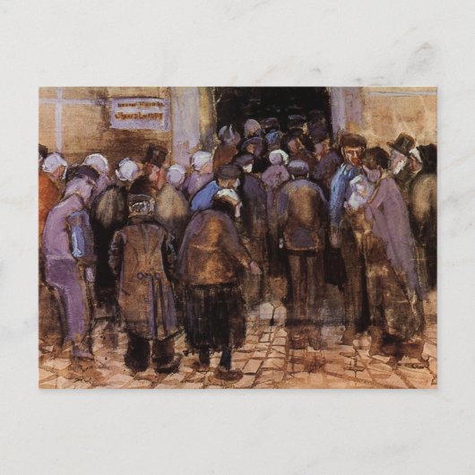 De armen en het geld van Vincent van Gogh Briefkaart (Voorkant)