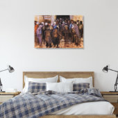 De armen en het geld van Vincent van Gogh Canvas Afdruk (Insitu (Slaapkamer))