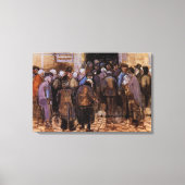 De armen en het geld van Vincent van Gogh Canvas Afdruk (Voorkant)