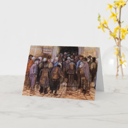 De armen en het geld van Vincent van Gogh Kaart (Gele Bloem)