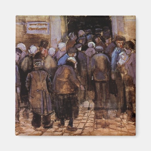 De armen en het geld van Vincent van Gogh Magneet (Voorkant)