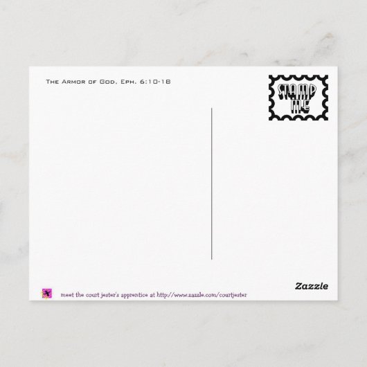De Armor van God Briefkaart (Achterkant)