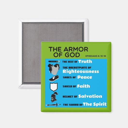 De Armor van God Magneet (Voorkant / Achterkant)