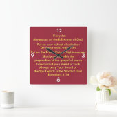 De Armor van God Salvation Wall klok (Huis)