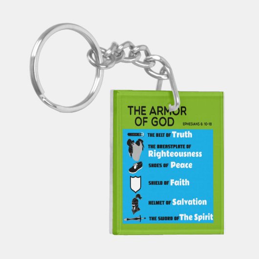 De Armor van God Sleutelhanger (Voorkant Links)