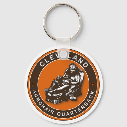 De Armstoel QB Cleveland Football Sleutelhanger (Voorkant)