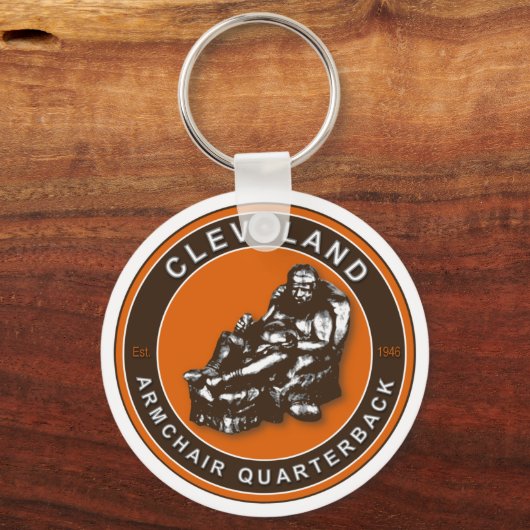 De Armstoel QB Cleveland Football Sleutelhanger (Voorkant)