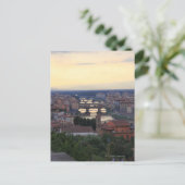 De Arno en de Ponte Vecchio in Florence, Briefkaart (Staand voorkant)