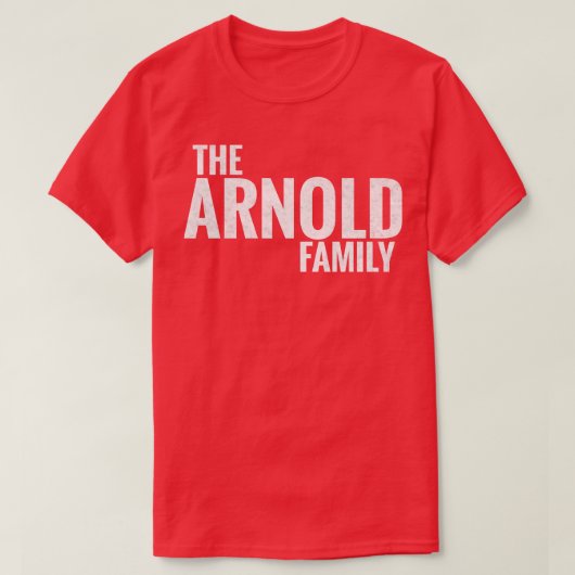 De Arnold Familie Arnold Achternaam Arnold T-shirt (Design voorkant)