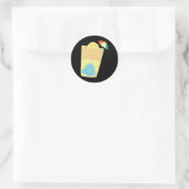 De Arnold Palmer-staartsticker Ronde Sticker (Tas)