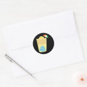 De Arnold Palmer-staartsticker Ronde Sticker (Envelop)