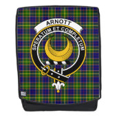 De Arnott Clan Crest Tartan Pset Rugtassen (Voorkant)