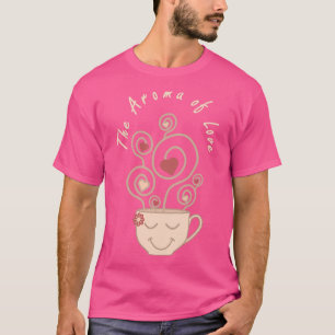 De Aroma of Love Smiling Face Cup met stoomrand H T-shirt