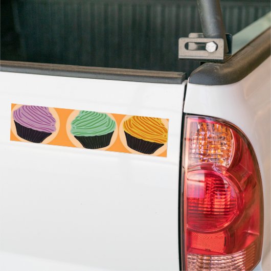 De Aroma's van Cupcake Bumpersticker (Op Truck)