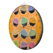 De Aroma's van Cupcake Dartbord (Voorkant Rechts)