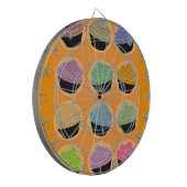 De Aroma's van Cupcake Dartbord (Voorkant Links)