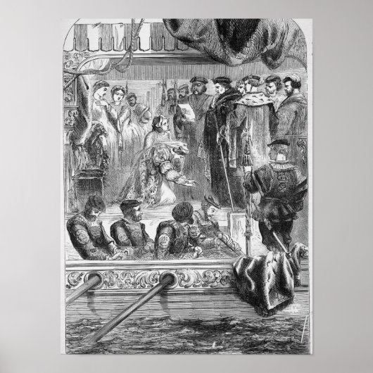 De arrestatie van Anne Boleyn Poster (Voorkant)