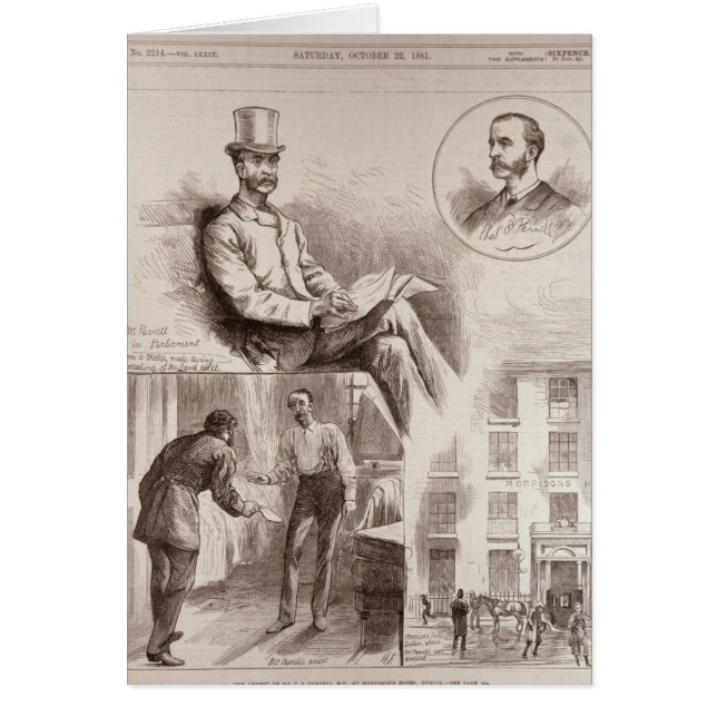 De arrestatie van de heer C.S. Parnell, MP (Voorkant)