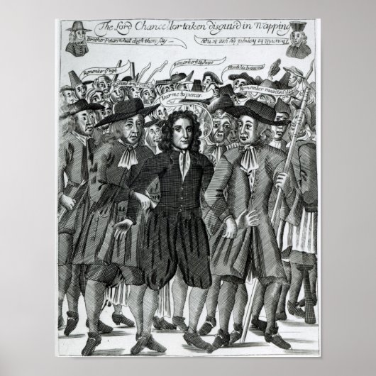 De arrestatie van rechter Jeffreys 1689 Poster (Voorkant)
