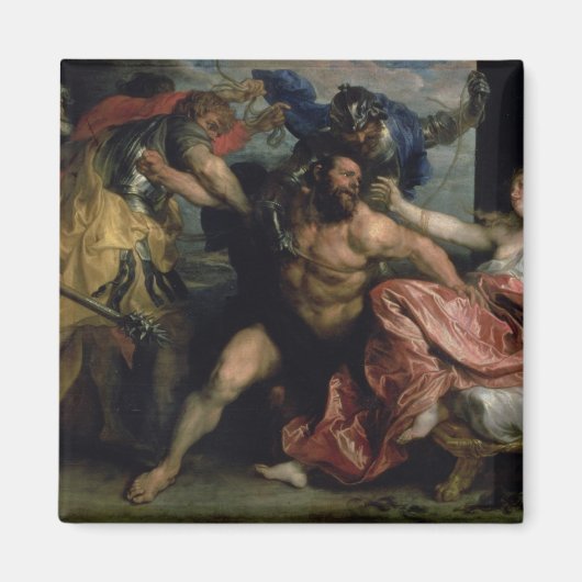 De arrestatie van Samson, c.1628/30 Magneet (Voorkant)