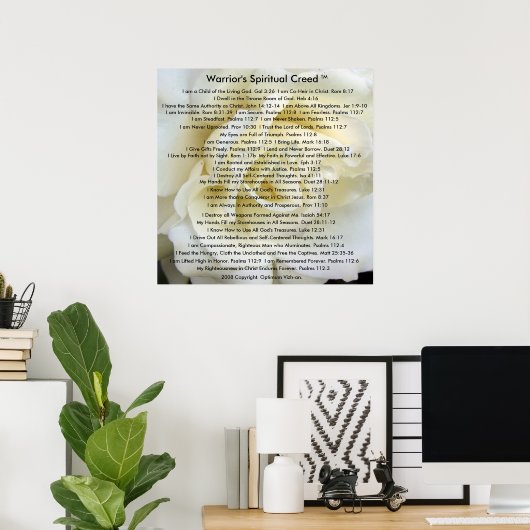 De arriors die door WarriorsCreed worden gecreeerd Poster (Thuiskantoor)
