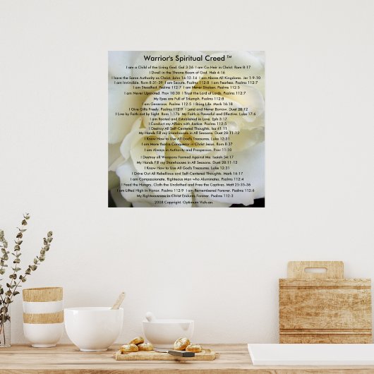 De arriors die door WarriorsCreed worden gecreeerd Poster (Keuken)