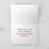 De arrogante Kerstkaart van Charles Spaniel van de Feestdagen Kaart (Binnen)