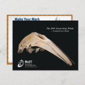 De Arroyo Grey Whale van 2010 - Voetafdrukken van  Briefkaart (Voorkant / Achterkant)