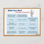 De Arroyo Grey Whale van 2010 - Voetafdrukken van  Briefkaart (Achterkant)