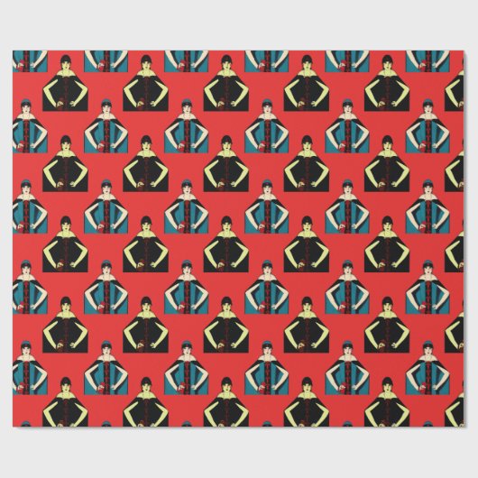 De art deco feminist cadeaupapier (Vlak)