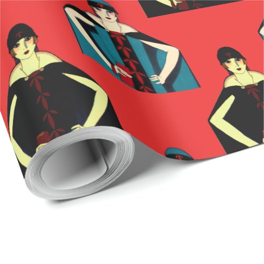 De art deco feminist cadeaupapier (Rol Hoek)