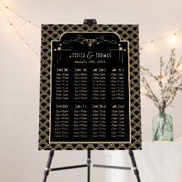 De Art Deco Gatsby Wedding Seating Seating Seatin