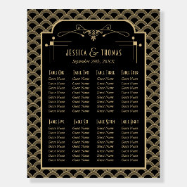 De  Art Deco Gatsby Wedding Seating Seating Seatin