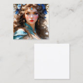 De Art Nouveau werd gekenmerkt door een terugkeer  Vierkante Visitekaartje (Voorkant / Achterkant)