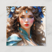 De Art Nouveau werd gekenmerkt door een terugkeer  Vierkante Visitekaartje (Voorkant)