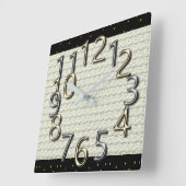 De-art-van-tijd - MoD-Silver & Gold-klokken Vierkante Klok (Hoek)