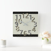 De-art-van-tijd - MoD-Silver & Gold-klokken Vierkante Klok (Huis)