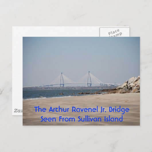 De Arthur Ravenel Jr. Bridge Briefkaart (Voorkant / Achterkant)
