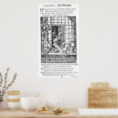 De artiest, gegraveerd door Hartman Schopper Poster (Keuken)