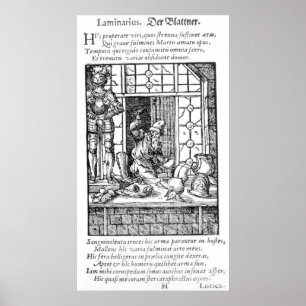 De artiest, gegraveerd door Hartman Schopper Poster