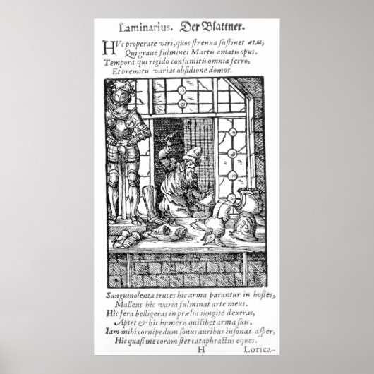 De artiest, gegraveerd door Hartman Schopper Poster (Voorkant)