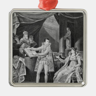 De artikelen uit de Code Civil weergeven Metalen Ornament