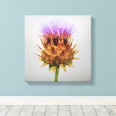De artisjokdistel canvas afdruk (Insitu (Houten vloer))